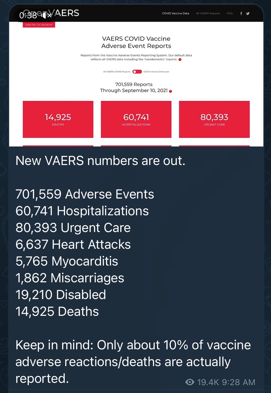 Laura Loomer - sceptic, now has covid VAERS-numbers